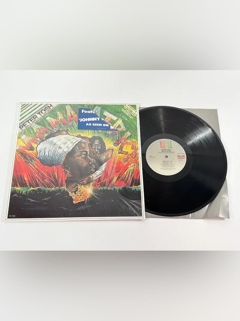 Peter Tosh Mama Africa LP 1983 In Shrink W/ MTV Hype Sticker! EX/EX + OG Sleeve